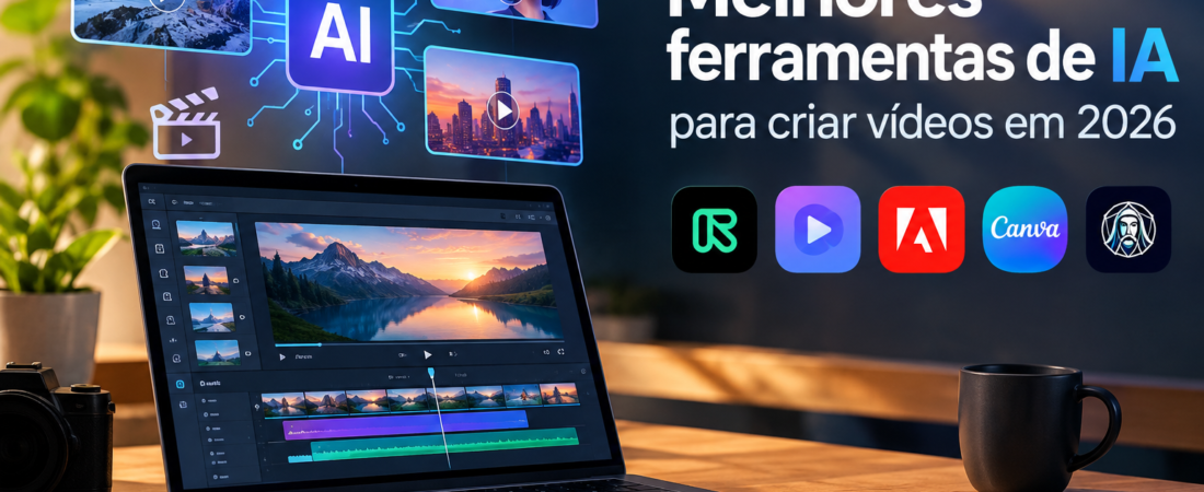 Melhores ferramentas de IA para criar vídeos em 2026